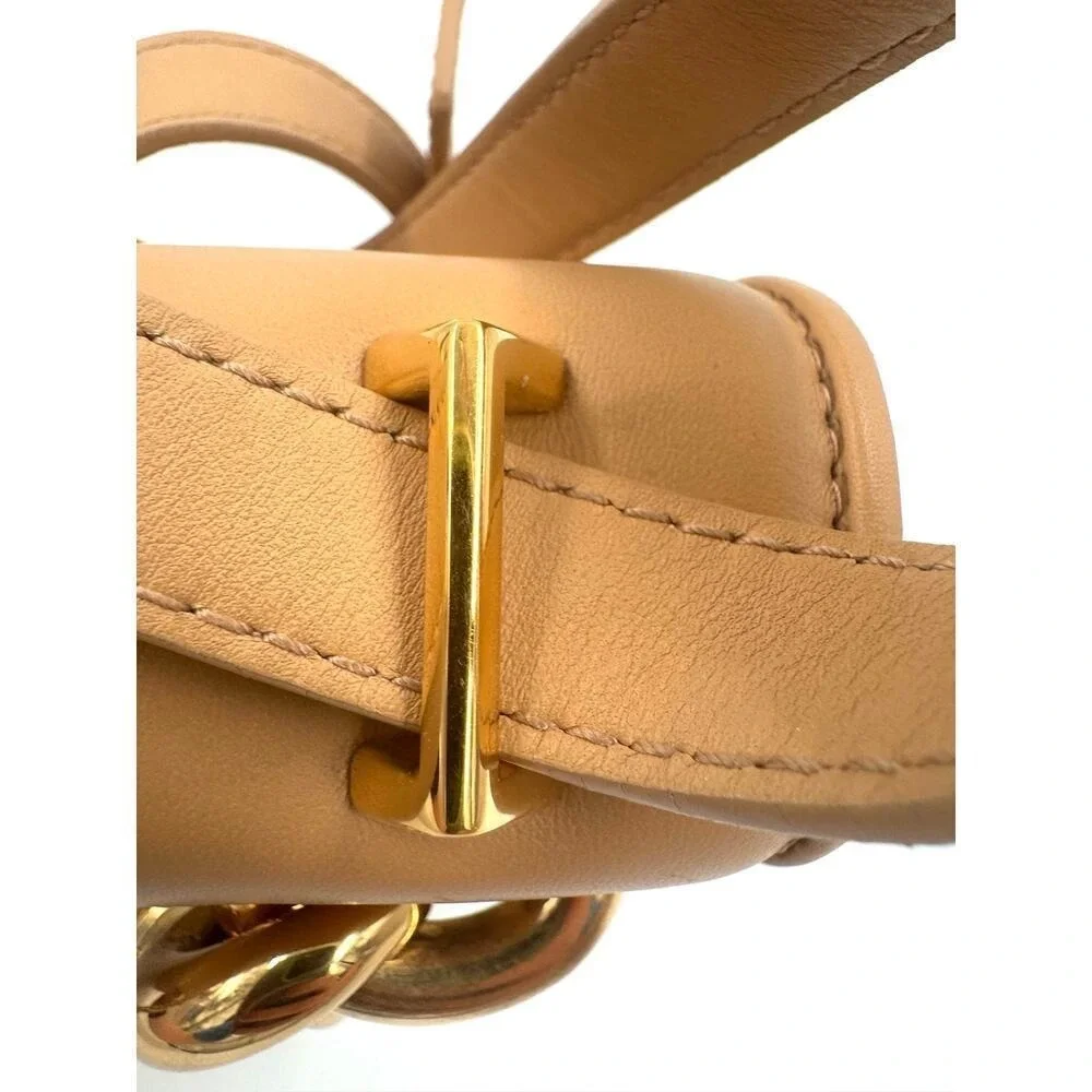 Bottega Veneta Mount Leather‎ Beige Tan Crossbody Shoulder Bag